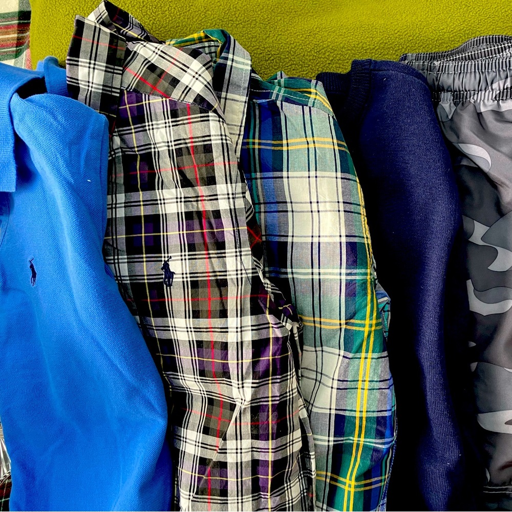 Boys Size 10 Bundle - Three shirts, one sweater, two pants